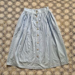 Vintage cotton prairie midi skirt